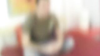 Amateur gay Clay Whorton plays his ass while masturbating