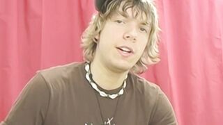 Interviewed young twink Chris Martinson masturbates and cums