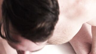 Latin twink Milo Miles enjoy rimming and having bareback fuck on bed