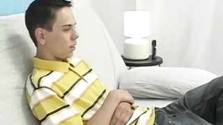 Petite Latino twink Cody Ethan wanks off after photoshoot