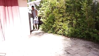 My stepsis chilling by the pool b4 fuck Hoe 2