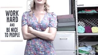 Pretty MILF shoplifter caught and fucked