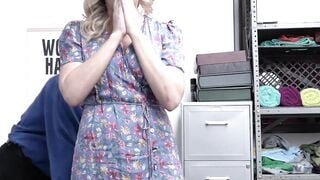 Pretty MILF shoplifter caught and fucked