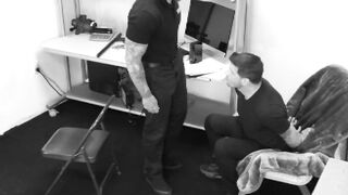 Hot tattooed guard Jeremiah Cruze creampied in the ass by troublemaker Ty Roderick