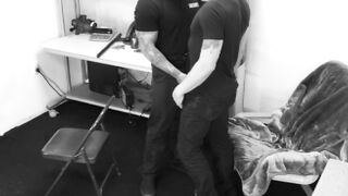 Hot tattooed guard Jeremiah Cruze creampied in the ass by troublemaker Ty Roderick