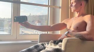 EastBoys - Muscle boy Tommy Gold jerks his big dick