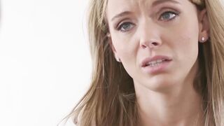 Blonde white MILF Pristine Edge loved sucking and my ebony dick