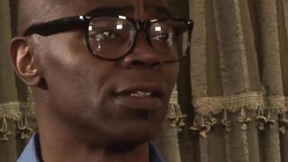 Big boobed Darla Crane and ebony dude Sean Michaels succumbs to interracial sex