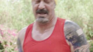 Ebony MILF Olivia Jayys workout teases pervy and handsome neighbor