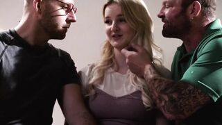 Me and my friend teamed up to double penetrate an adorable girl Eliza Eves