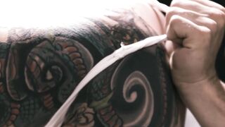 Tattooed ex student Vanessa Vega seduces her former teacher in the classroom