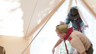Scoutmaster Greg Kckeon and Logan lustfully teased each other while jerking themselve