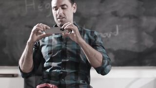Petite teenager Lily Larimar tastes her teachers cock and jizz