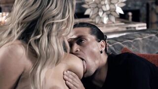 Thick Kayley Gunner bounces off a massive cock and tastes it like its candy