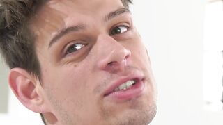 Hunk Micheal DelRay revealed her throbbing cock to bred the hungry ass of blonde Jean