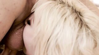 Beautiful blonde Kenzie Reeves gets an unexpected steamy hot gift from her father in