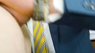 Secretary Ridick offered his tight hole to get drilled by his boss Sir Peter