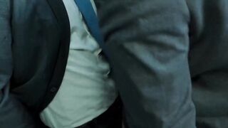 Wet and rough anal fucking suited Dani Robles and Hairy Wolf