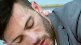 Blue collar Kayden Gray jerks cock before drilling the ass of Andy Star