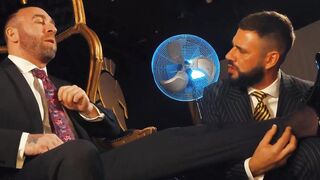 Lustful Excelsior worships shoes before getting banged by suited Manuel Scalco