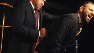 Lustful Excelsior worships shoes before getting banged by suited Manuel Scalco