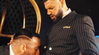 Lustful Excelsior worships shoes before getting banged by suited Manuel Scalco