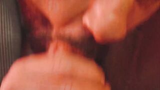 Suited Giuspel sat on the face of Juan McCoy before riding the hard cock