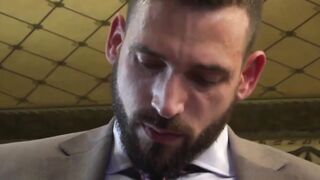Muscular Darius Ferdynand bent over for a rough ass drilling by Enzo Rimenez