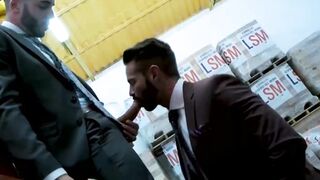 Sexy Dani Robles serves sloppy blowjob before he gave up his ass to Hugo Castellano