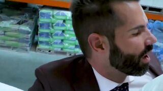 Sexy Dani Robles serves sloppy blowjob before he gave up his ass to Hugo Castellano