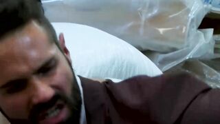 Sexy Dani Robles serves sloppy blowjob before he gave up his ass to Hugo Castellano