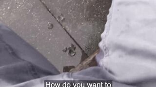 Blonde Nini Nightmare cleans my cock before I slam her in the cunt