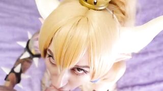 BOWSETTE LIKES TO STRETCH HER ASS AND GETS DICK Purple