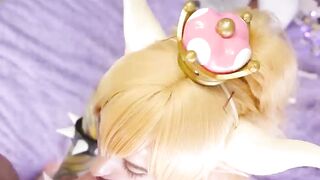 BOWSETTE LIKES TO STRETCH HER ASS AND GETS DICK Purple