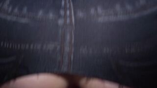 Cool delivery babe Vera Jarw guides my penis into her wet mouth and vagina