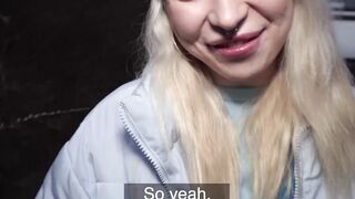 Cool delivery babe Vera Jarw guides my penis into her wet mouth and vagina