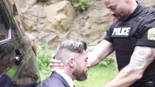 Hunky cop Leo Bacchus fingered and banged the gorgeous asshole of Only Matt