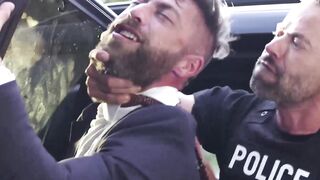 Hunky cop Leo Bacchus fingered and banged the gorgeous asshole of Only Matt