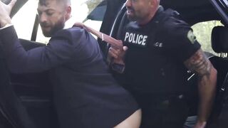 Hunky cop Leo Bacchus fingered and banged the gorgeous asshole of Only Matt