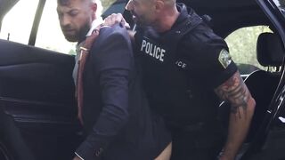 Hunky cop Leo Bacchus fingered and banged the gorgeous asshole of Only Matt