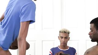 Beautiful ebony sex god Diego barebacked