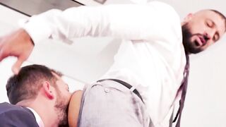 Food fighting turns into an erotic ass fucking by sexy Marco Napoli and Ricky Hard
