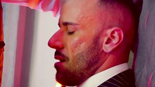 Lustful Gustavo Cruz stuffed his cock and dildo into the hole of John Brachalli