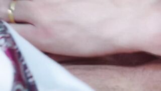 Horny blond Mr Loki suit down to sheer his socks and strokes his dick