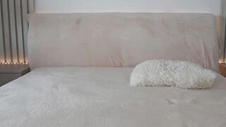 Blonde in lingerie squirts while 2 Hoe 2