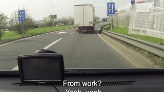 Czech Taxi E01: Beauty squirts all over the cab
