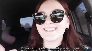 The gf jerks off a bro into a chastity belt when someone spies on them