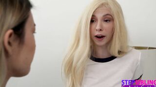Step Sis "He's not even listening, he's just staring at your tits"