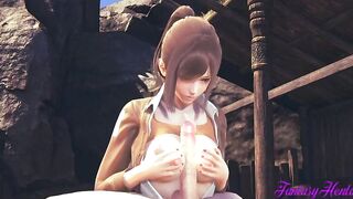 Attack on titans Animated 3D Sasha compilation - Japanese manga porn