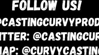 20 Y/O thick PAWG gets her first facial inside porn casting audition